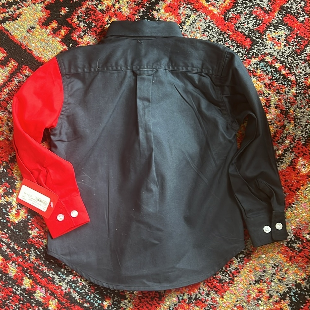 Roper Kids Texas Flag Button Down Shirt - Picture 4 of 9